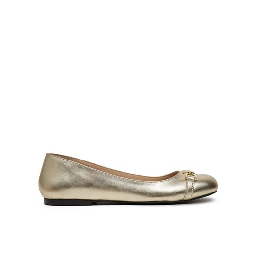 Baleriny LOVE MOSCHINO JA11011G1MIF0900 Złoty ze sklepu eobuwie.pl w kategorii Balerinki - zdjęcie 182117418