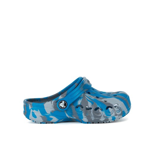 Klapki Crocs BAYA MARBLED CLOG KIDS 207016-4GL Granatowy ze sklepu eobuwie.pl w kategorii Klapki dziecięce - zdjęcie 182117448