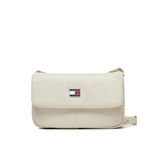 Torebka Tommy Jeans AW0AW16978 Écru ze sklepu eobuwie.pl w kategorii Listonoszki - zdjęcie 182117476