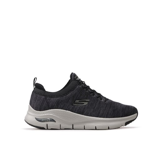 Sneakersy Skechers Waveport 232301/BKGY Szary ze sklepu eobuwie.pl w kategorii Buty sportowe męskie - zdjęcie 182117549