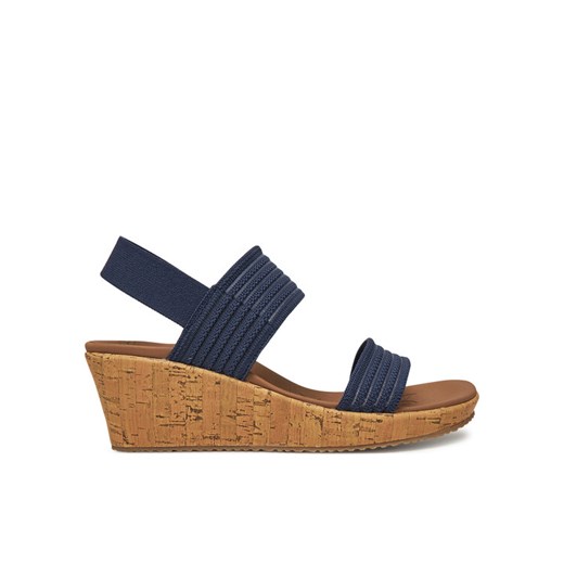 Sandały Skechers Beverlee-Sheer Luck 119571/NVY Granatowy ze sklepu eobuwie.pl w kategorii Sandały damskie - zdjęcie 182117599