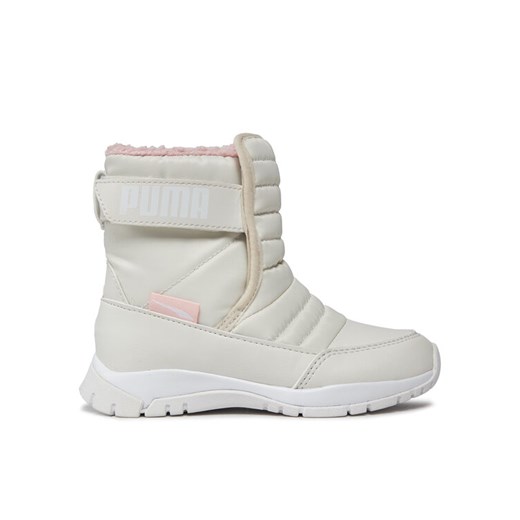 Śniegowce Puma Nieve Boot Wtr Ac Ps 380745 08 Beżowy ze sklepu eobuwie.pl w kategorii Buty zimowe dziecięce - zdjęcie 182117615