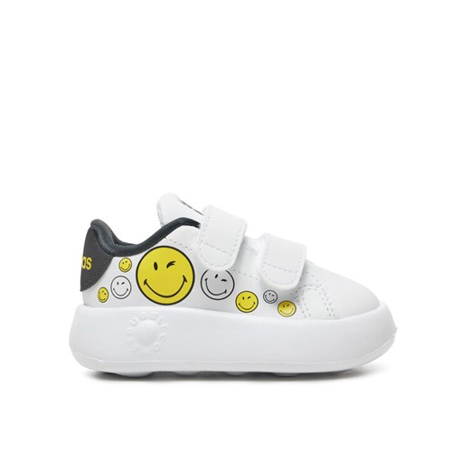 Sneakersy adidas Smiley Advantage IH6257 Biały ze sklepu eobuwie.pl w kategorii Buty sportowe dziecięce - zdjęcie 182117649