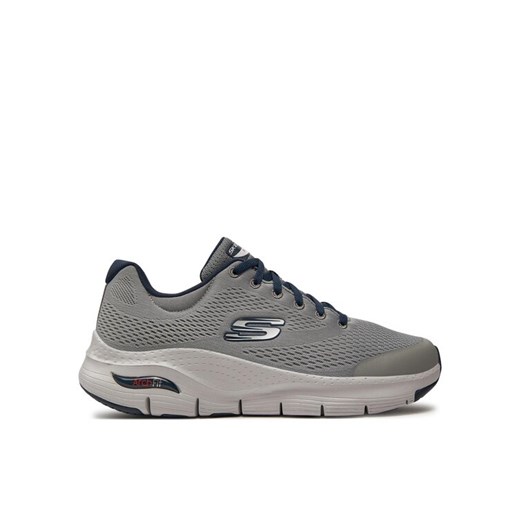 Sneakersy Skechers Arch Fit 232040/GYNV Szary ze sklepu eobuwie.pl w kategorii Buty sportowe męskie - zdjęcie 182117658