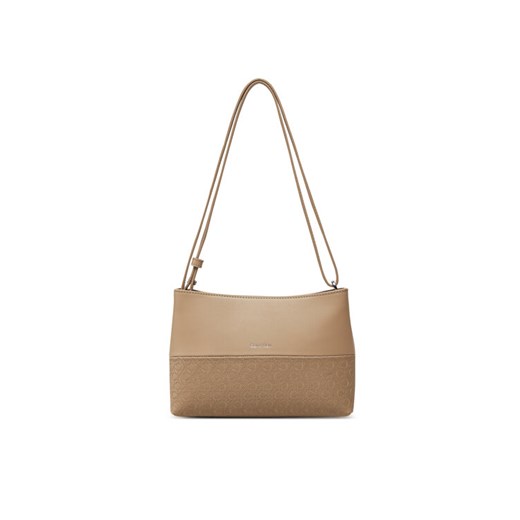 Torebka Calvin Klein Ck Mixmedia Convertible Bag_Mono K60K613170 Beżowy ze sklepu eobuwie.pl w kategorii Torebki damskie - zdjęcie 182117817