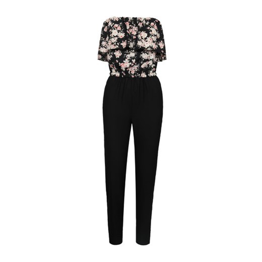 Black Floral Jumpsuit with Frill tally-weijl  