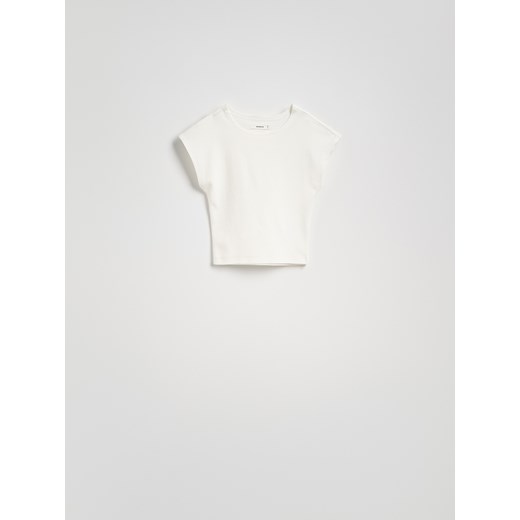 Reserved - T-shirt z modalem - biały Reserved L Reserved