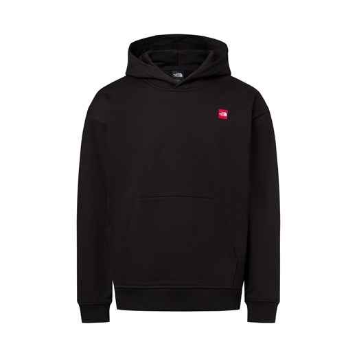 The North Face Męski sweter z kapturem Mężczyźni Bawełna czarny jednolity ze sklepu vangraaf w kategorii Bluzy męskie - zdjęcie 182592428