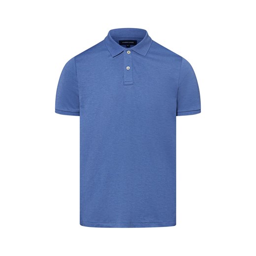 Andrew James Męska koszulka polo Mężczyźni Bawełna indygo marmurkowy ze sklepu vangraaf w kategorii T-shirty męskie - zdjęcie 182592439
