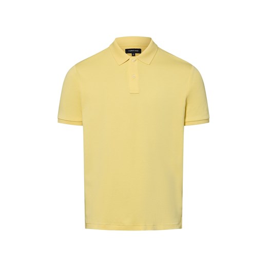 Andrew James Męska koszulka polo Mężczyźni Bawełna żółty jednolity ze sklepu vangraaf w kategorii T-shirty męskie - zdjęcie 182592445