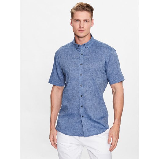Lindbergh Koszula 30-203345A Niebieski Slim Fit ze sklepu MODIVO w kategorii Koszule męskie - zdjęcie 182593769