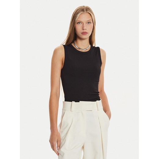 Calvin Klein Top K20K207748 Czarny Slim Fit ze sklepu MODIVO w kategorii Bluzki damskie - zdjęcie 182593809