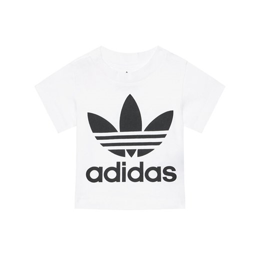 adidas T-Shirt Trefoil DV2828 Biały Regular Fit ze sklepu MODIVO w kategorii T-shirty chłopięce - zdjęcie 182593816
