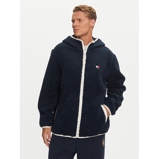 Tommy Jeans Kurtka przejściowa Teddy DM0DM19224 Granatowy Regular Fit ze sklepu MODIVO w kategorii Kurtki męskie - zdjęcie 182593875