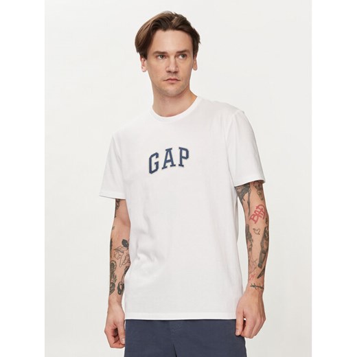 Gap T-Shirt 570044-00 Biały Regular Fit ze sklepu MODIVO w kategorii T-shirty męskie - zdjęcie 182593887