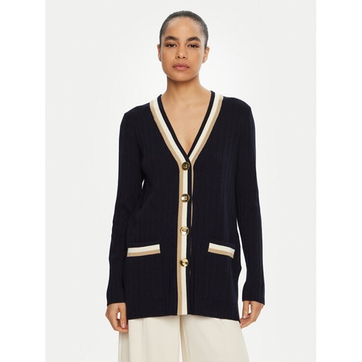 Luisa Spagnoli Kardigan Magistro 58593 Granatowy Regular Fit ze sklepu MODIVO w kategorii Swetry damskie - zdjęcie 182594108