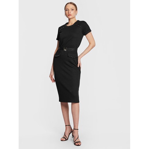 Liu Jo Sport Sukienka dzianinowa TA3032 JS178 Czarny Regular Fit ze sklepu MODIVO w kategorii Sukienki - zdjęcie 182594126