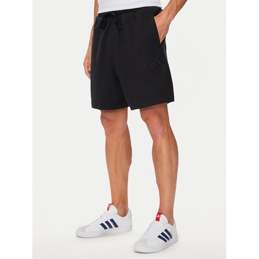 adidas Szorty sportowe Elevated ALL SZN Terry Loop IX1267 Czarny Regular Fit ze sklepu MODIVO w kategorii Spodenki męskie - zdjęcie 182594129