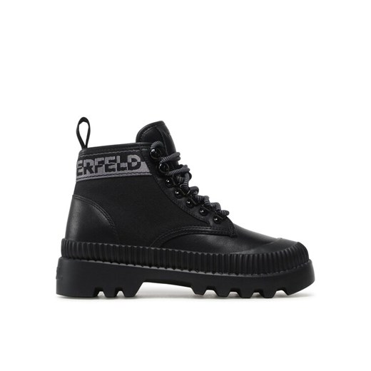 KARL LAGERFELD Trapery KL42533 Czarny ze sklepu MODIVO w kategorii Workery damskie - zdjęcie 182594226
