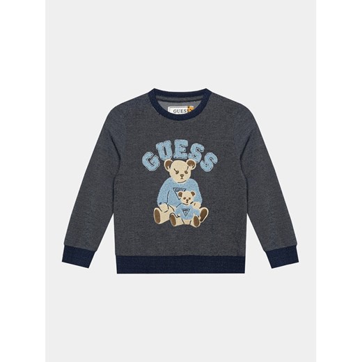 Guess Bluza N3BQ04 KBYT0 Granatowy Regular Fit ze sklepu MODIVO w kategorii Bluzy chłopięce - zdjęcie 182594316