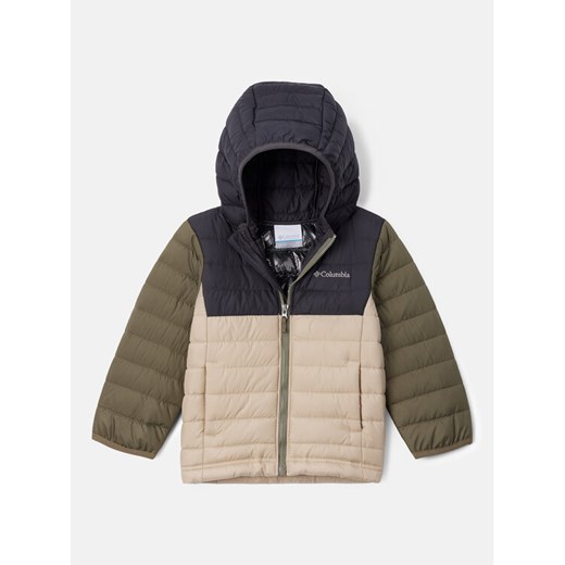 Columbia Kurtka przejściowa Powder Lite™ Boys Hooded Jacket Brązowy Regular Fit ze sklepu MODIVO w kategorii Kurtki chłopięce - zdjęcie 182594387