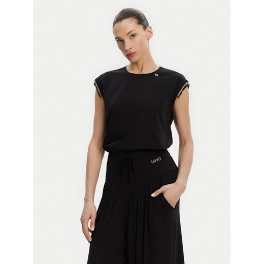 Liu Jo Bluzka WA5158 J5003 Czarny Regular Fit ze sklepu MODIVO w kategorii Bluzki damskie - zdjęcie 182594489