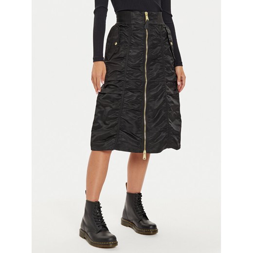 Alpha Industries Spódnica midi 148067 Czarny Regular Fit ze sklepu MODIVO w kategorii Spódnice - zdjęcie 182594515