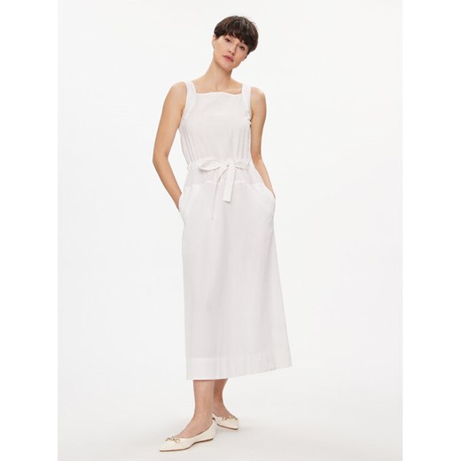 Max Mara Leisure Sukienka letnia Panfilo 2416221068 Biały Regular Fit ze sklepu MODIVO w kategorii Sukienki - zdjęcie 182594539
