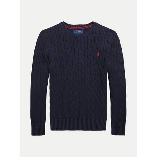 Polo Ralph Lauren Sweter 323702674060 Granatowy Regular Fit ze sklepu MODIVO w kategorii Swetry chłopięce - zdjęcie 182594577