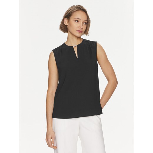 Calvin Klein Bluzka K20K207063 Czarny Regular Fit ze sklepu MODIVO w kategorii Bluzki damskie - zdjęcie 182594628