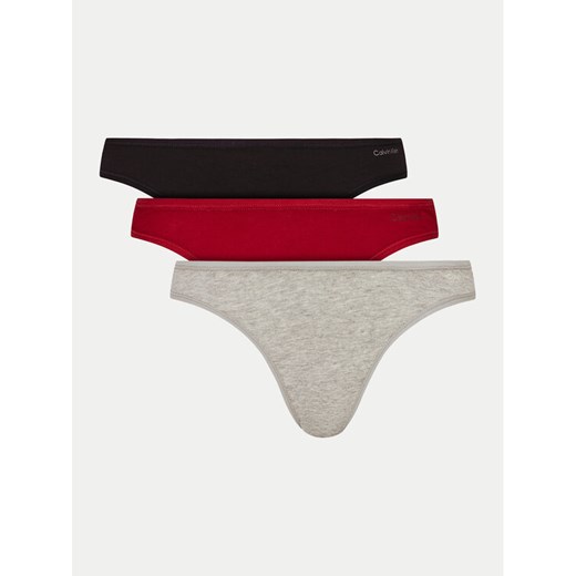 Calvin Klein Underwear Komplet 3 par fig klasycznych 000QD5218E Kolorowy ze sklepu MODIVO w kategorii Majtki damskie - zdjęcie 182594637