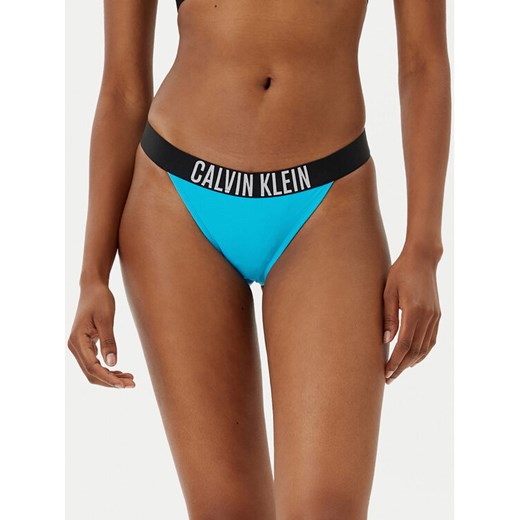 Calvin Klein Swimwear Dół od bikini KW0KW02857 Niebieski ze sklepu MODIVO w kategorii Stroje kąpielowe - zdjęcie 182594676