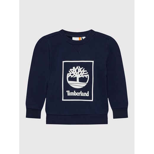 Timberland Bluza T25T58 S Granatowy Regular Fit ze sklepu MODIVO w kategorii Bluzy chłopięce - zdjęcie 182594705