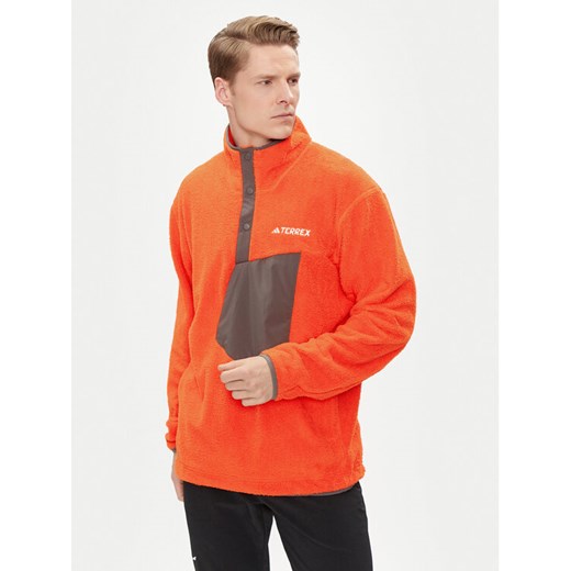 adidas Polar Terrex XPLORIC IM7424 Pomarańczowy Regular Fit ze sklepu MODIVO w kategorii Bluzy męskie - zdjęcie 182594739