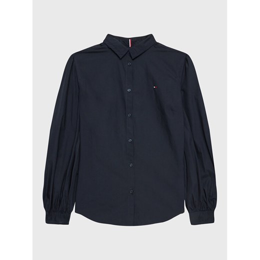 Tommy Hilfiger Koszula KG0KG07030 D Granatowy Regular Fit ze sklepu MODIVO w kategorii Koszule dziewczęce - zdjęcie 182594767