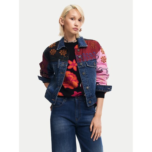Desigual Kurtka jeansowa Madrid 24WWED15 Kolorowy Regular Fit ze sklepu MODIVO w kategorii Kurtki damskie - zdjęcie 182594779