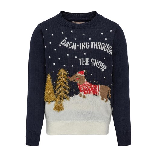 Kids ONLY Sweter 15303526 Granatowy Regular Fit ze sklepu MODIVO w kategorii Swetry chłopięce - zdjęcie 182594787