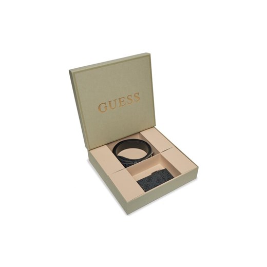 Guess Zestaw etui na karty i pasek Gift Box GFBOXM P3305 Czarny ze sklepu MODIVO w kategorii Portfele męskie - zdjęcie 182594796
