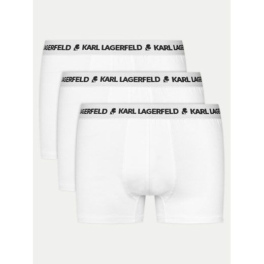 KARL LAGERFELD Komplet 3 par bokserek A1M47151 Biały ze sklepu MODIVO w kategorii Majtki męskie - zdjęcie 182594826