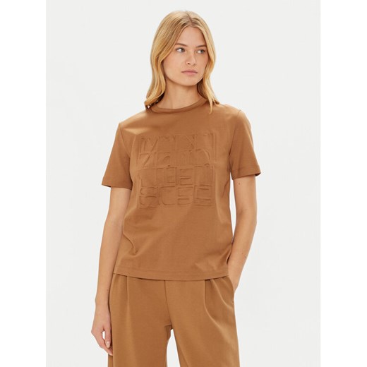Max Mara Leisure T-Shirt Paggio 2426946038 Brązowy Regular Fit XS MODIVO