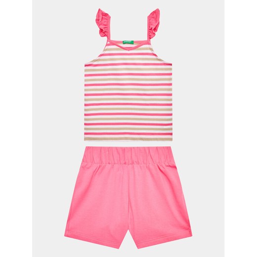 United Colors Of Benetton Komplet top i spodenki 3NVVGK009 Kolorowy Regular Fit ze sklepu MODIVO w kategorii Komplety niemowlęce - zdjęcie 182594885