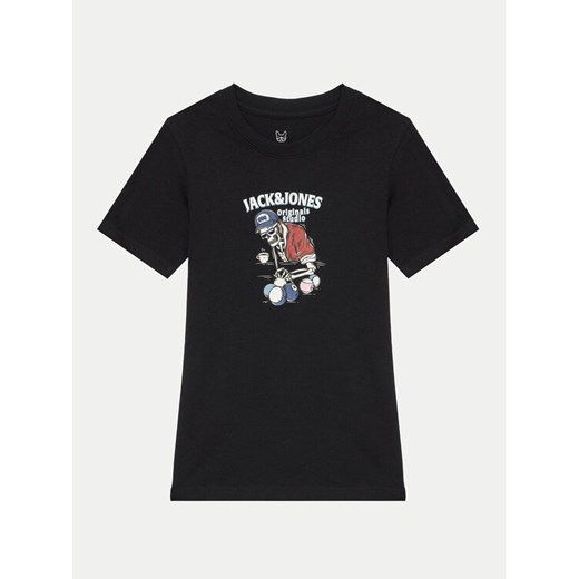 Jack&Jones Junior T-Shirt Eight Skull 12267395 Czarny Standard Fit ze sklepu MODIVO w kategorii T-shirty chłopięce - zdjęcie 182594908
