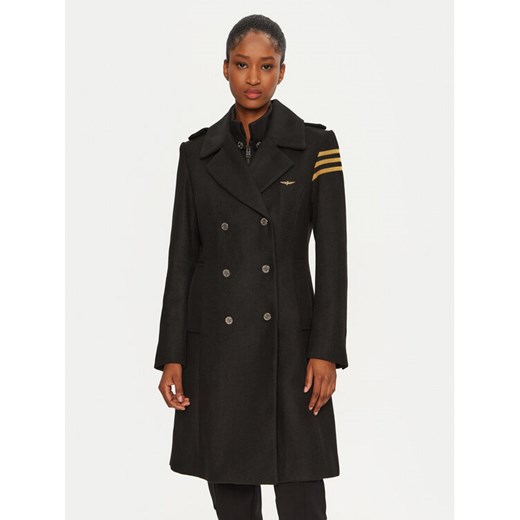 Aeronautica Militare Płaszcz przejściowy 242AB2965DCT3403 Czarny Regular Fit Aeronautica Militare 38 MODIVO