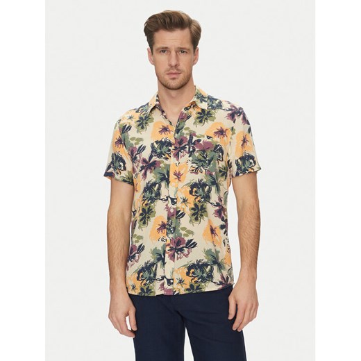 Blend Koszula 20718224 Beżowy Slim Fit ze sklepu MODIVO w kategorii Koszule męskie - zdjęcie 182594948