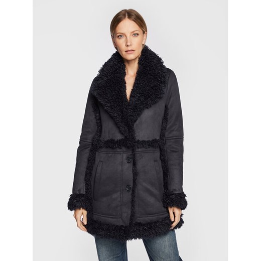 Zadig&Voltaire Kożuch Festif WWCO00188 Czarny Regular Fit ze sklepu MODIVO w kategorii Kożuchy - zdjęcie 182594979