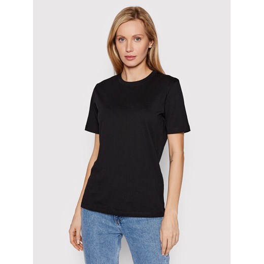 JJXX T-Shirt Anna 12200182 Czarny Regular Fit ze sklepu MODIVO w kategorii Bluzki damskie - zdjęcie 182595045