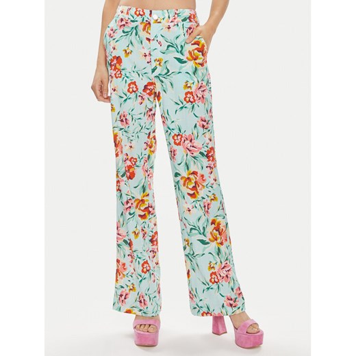 Guess Spodnie materiałowe Adele W4GB30 WG4G0 Kolorowy Relaxed Fit ze sklepu MODIVO w kategorii Spodnie damskie - zdjęcie 182595057