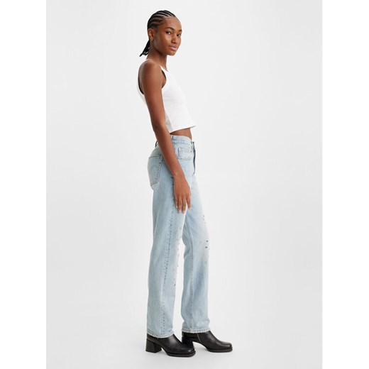 Levi's® Jeansy 501® 12501-0466 Niebieski Straight Fit ze sklepu MODIVO w kategorii Jeansy damskie - zdjęcie 182595077