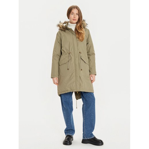 Brave Soul Parka LJK-GREGORY Khaki Regular Fit ze sklepu MODIVO w kategorii Parki damskie - zdjęcie 182595128
