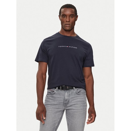 Tommy Hilfiger T-Shirt UM0UM03344 Granatowy Regular Fit ze sklepu MODIVO w kategorii T-shirty męskie - zdjęcie 182595138